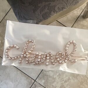 CC Pearl and Crystal Hair Clip
